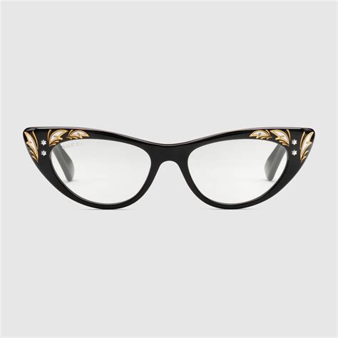 gucci eyeglass frames cat eye|gucci 49mm cat eye sunglasses.